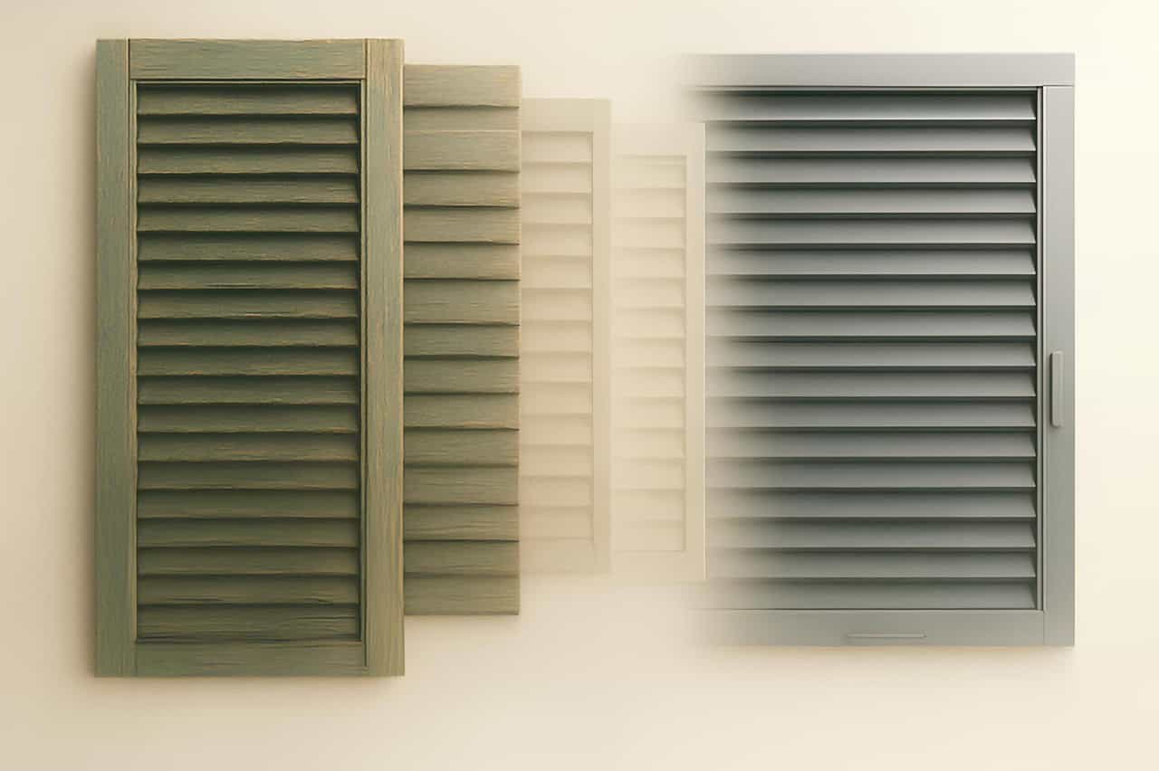 Evoluzione delle persiane dal legno all’alluminio: design moderno e alta efficienza per la casa