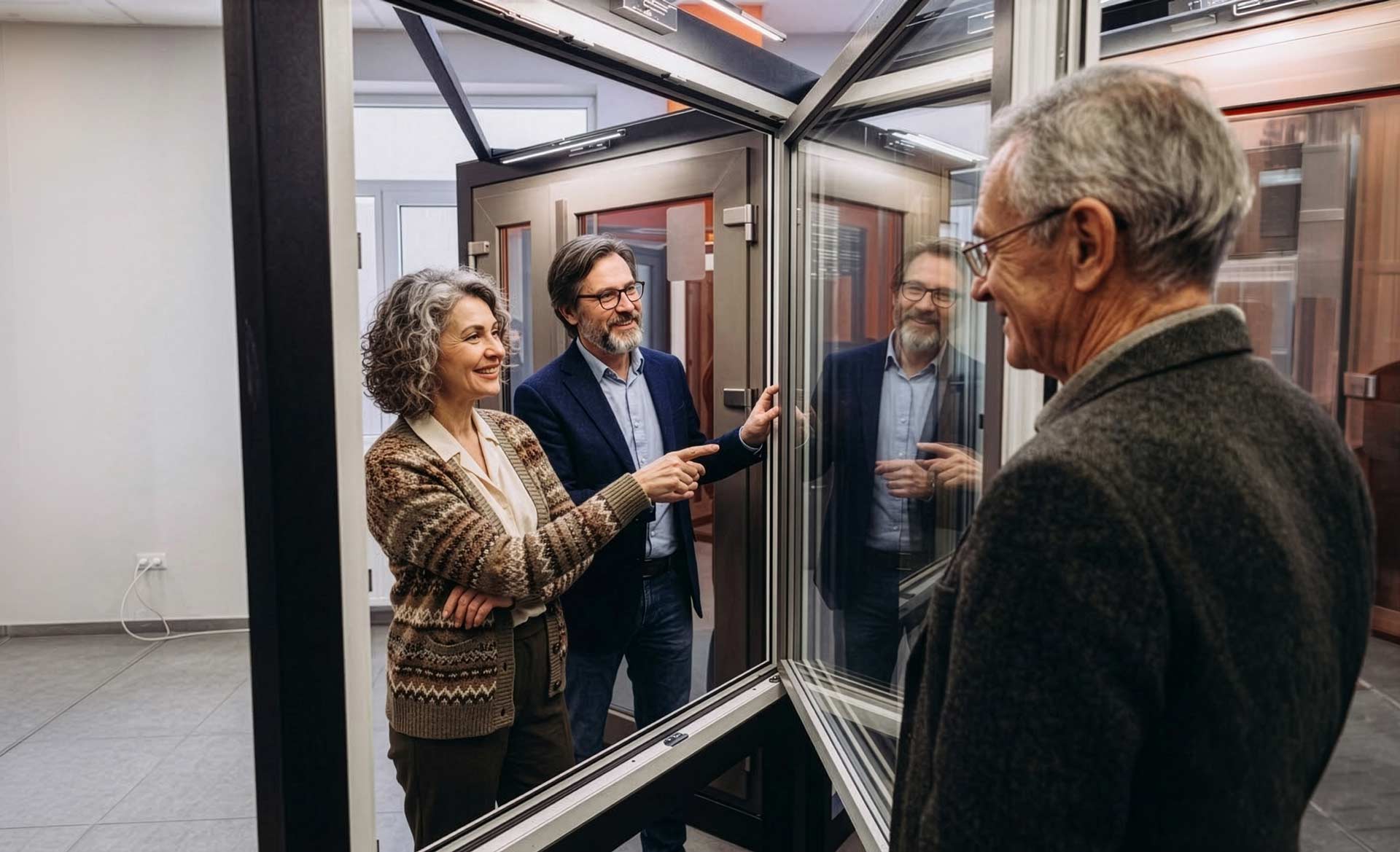 Interno di design luminoso per la scelta degli infissi ideali
