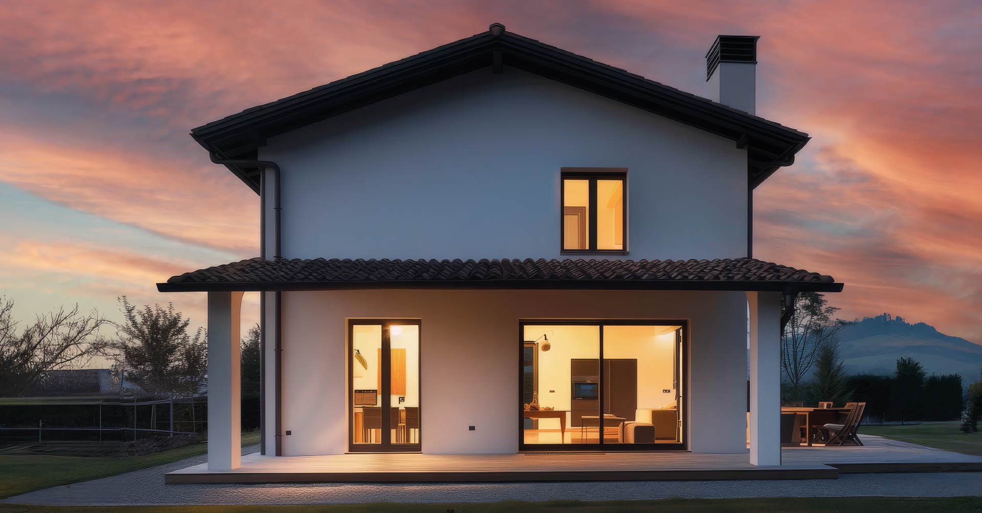Finestra in alluminio a taglio termico Astra in un ambiente residenziale moderno