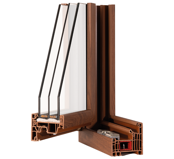 Sezione tecnica del profilo in PVC Extreme
