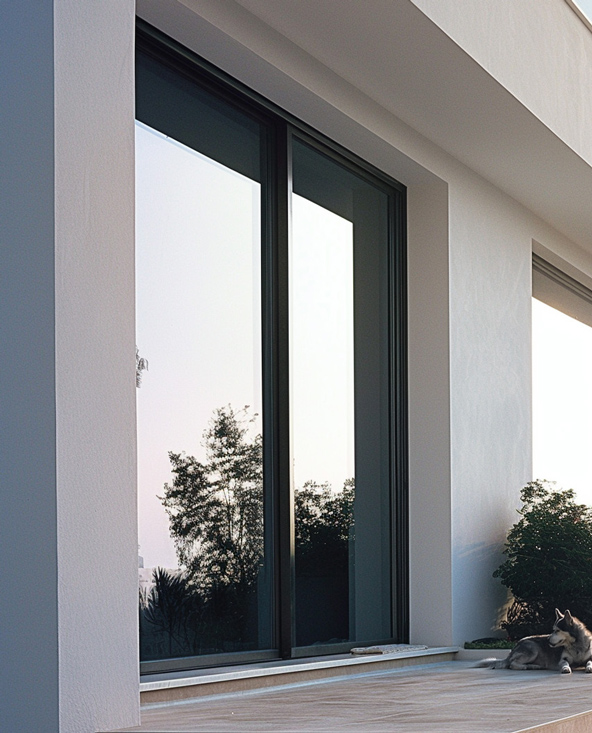 Portafinestra Astra con soglia ribassata senza barriere architettoniche